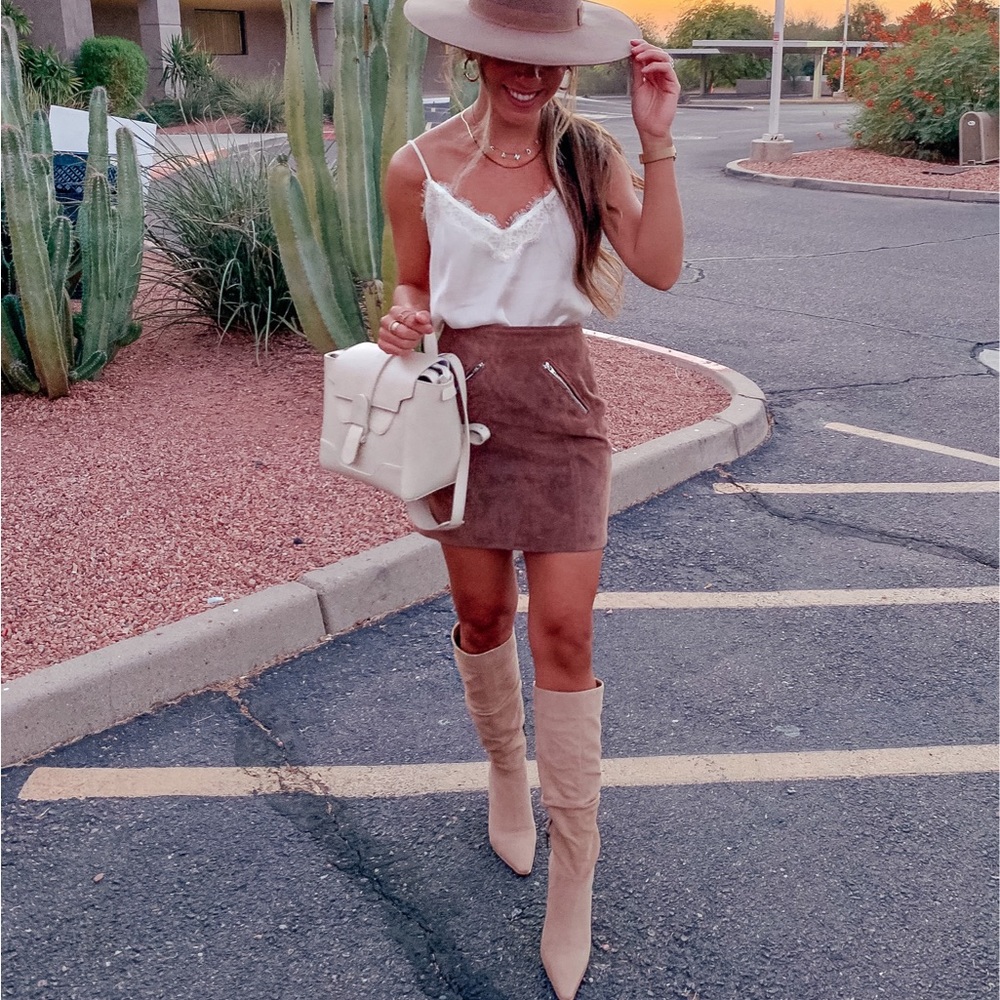 BlankNYC Suede Mini Skirt
